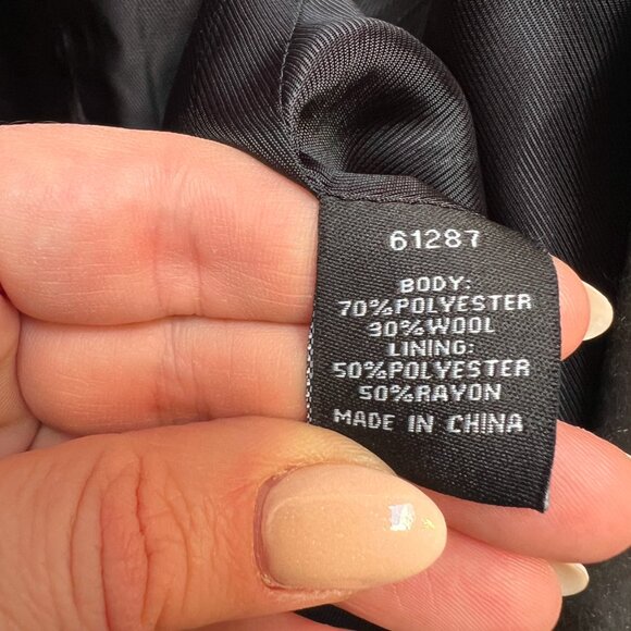 MYNT 1792 Plus Plaid Shawl Collar Coat - 3X - Picture 8 of 9